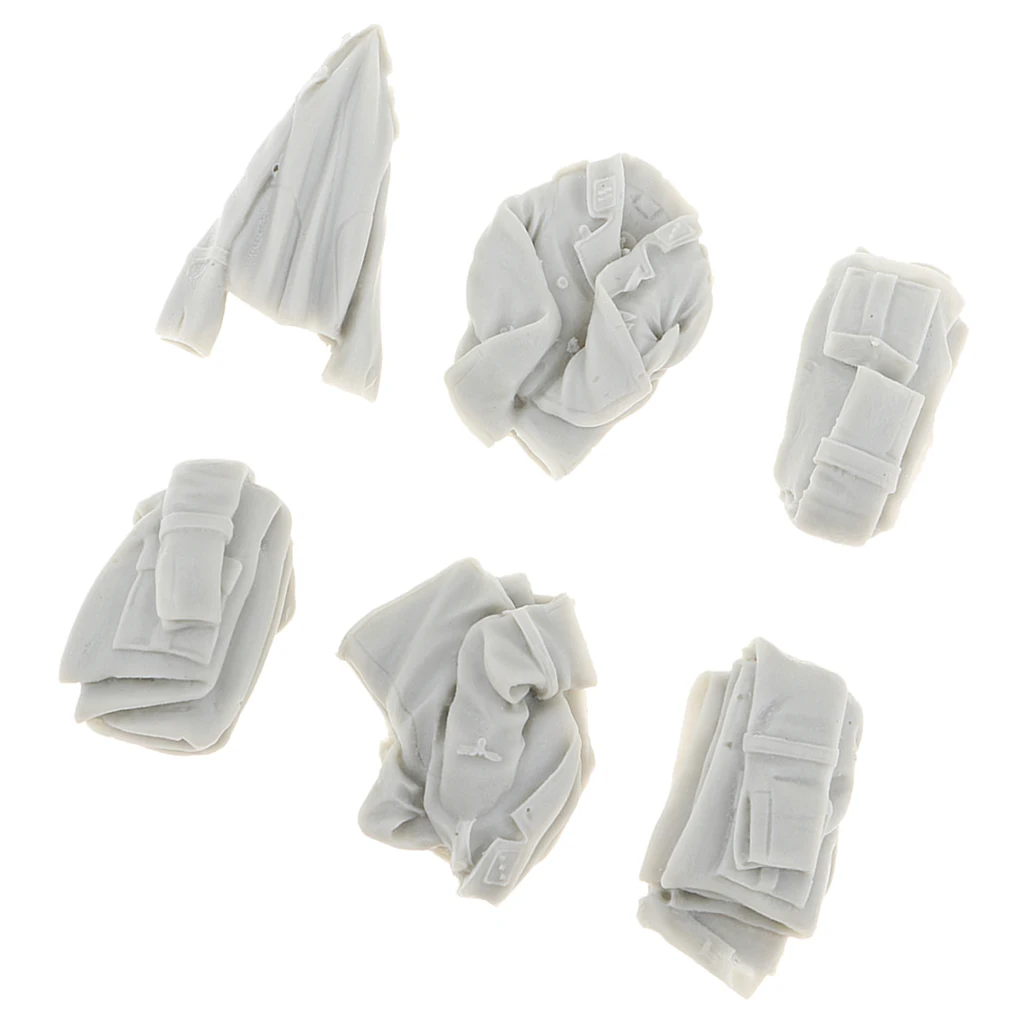 1:35 Resin Soldier Scene Model Kit Clothes Shoes Hat for Sand Table Wargame