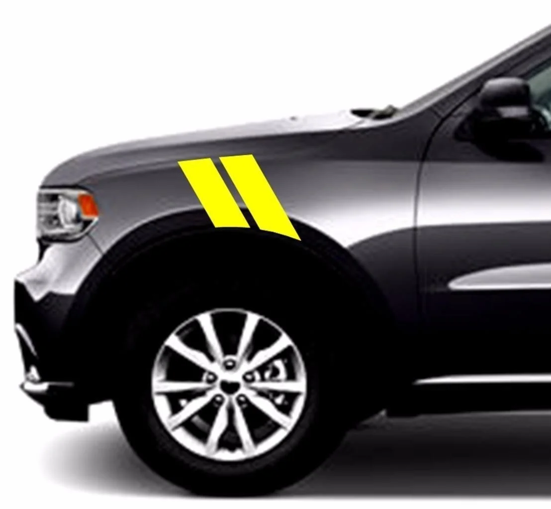 Для(2 шт) Новые " Fender Hash Bar marks виниловые гоночные полосы наклейки(подходит Dodge Durango