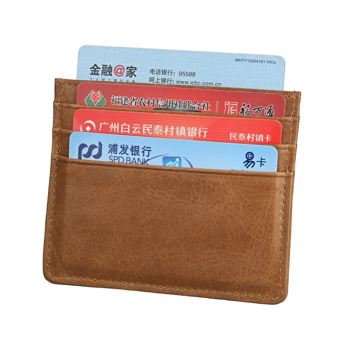 

Bus Card Holder Ultra-Thin RFID Retro Documents Card Holder Business Leather Fashion Business Card Card Holder