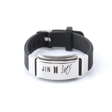 Kpop в стиле группы Bangtan Boys группа членов именной браслет подписи регулируемый браслет для женщин мужчин ювелирные изделия вечерние подарок