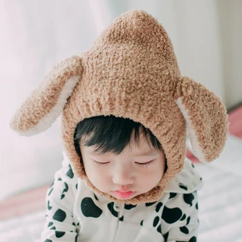 

1 Pcs Hat Kids Winter Hats Baby Hot Beanie For Boys Girls Cotton Cap Ear Hat For Baby Boys Girls Kids Winter Outwear
