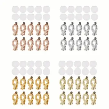 

20Pcs DIY Earring Converter With Comfort Earring Pads Turn Any Pierced Earrings Into Clip-On No-pierced Jewelry Findings