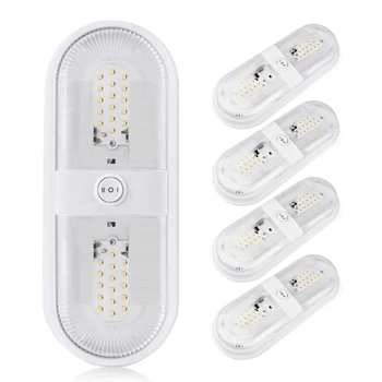 

24Leds Rv Ceiling Dome Light With On-Off Switch 560 Lumens 4000-4500K Adjustable Led Rv Interior Lighting for Rv Boat Camper Tra