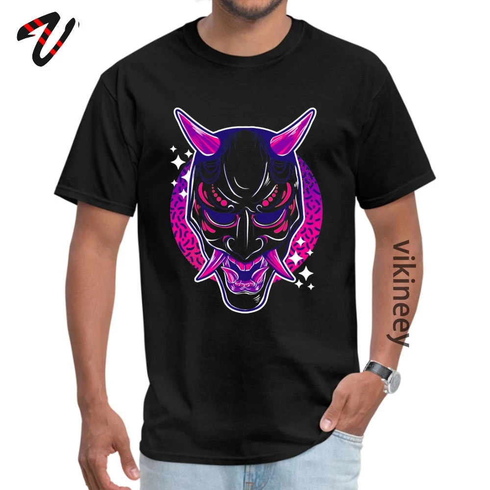 Неоновые Noh Hannya футболка свободного покроя с короткими Astroworld обычный круглый