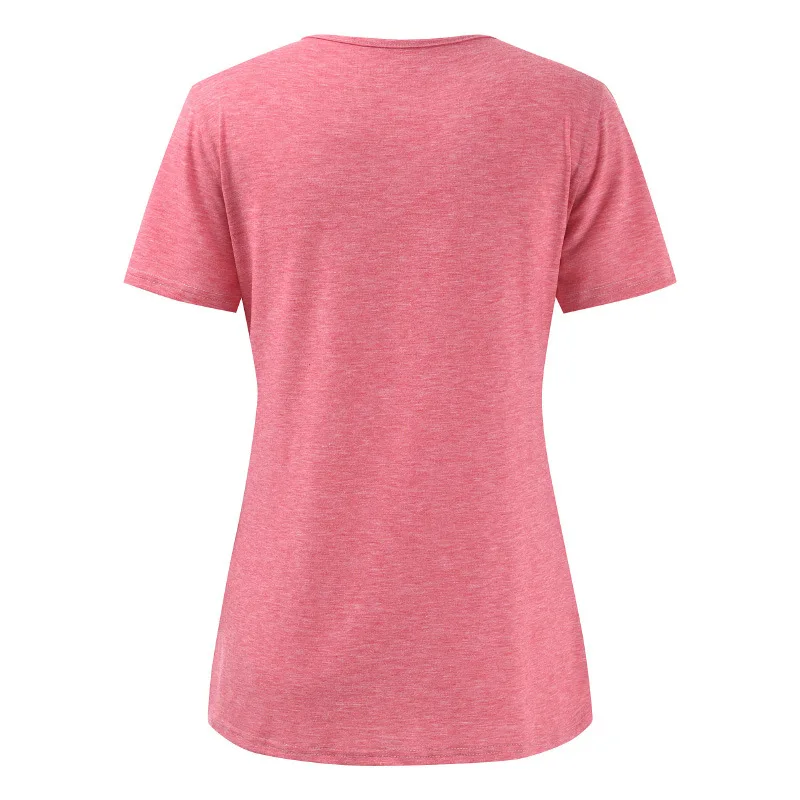 Nursing Top Women Summer Breastfeeding Short Sleeve O-Neck T Shirt for Feeding Maternity Pregnancy Clothes Short Sleeve