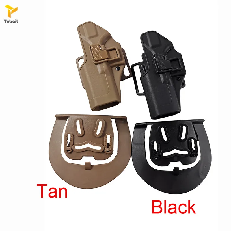 

Tactical Left Hand Quick Draw Pistol Holster Military Waist Belt Loop Paddle Holster for Glock 17 19 22 23 31