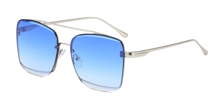 47136 квадратные обрезные солнцезащитные очки для мужчин и женщин модные UV400 очки