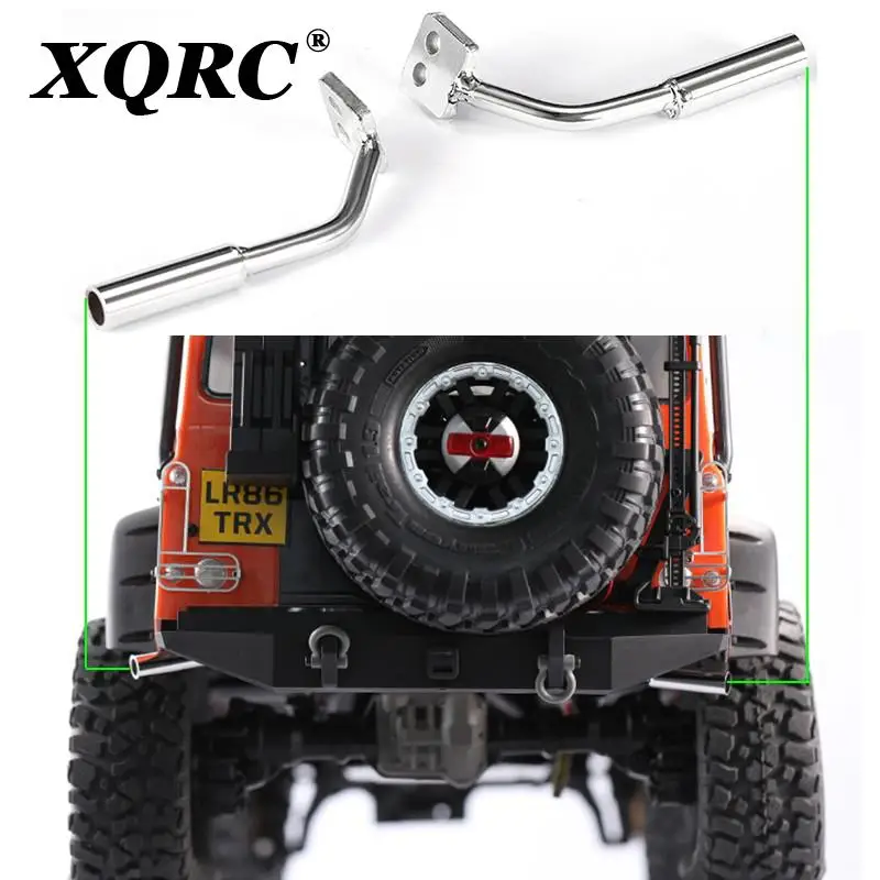 XQRC Trx4 defender гальванизированная металлическая выхлопная труба для 1 / 10 RC