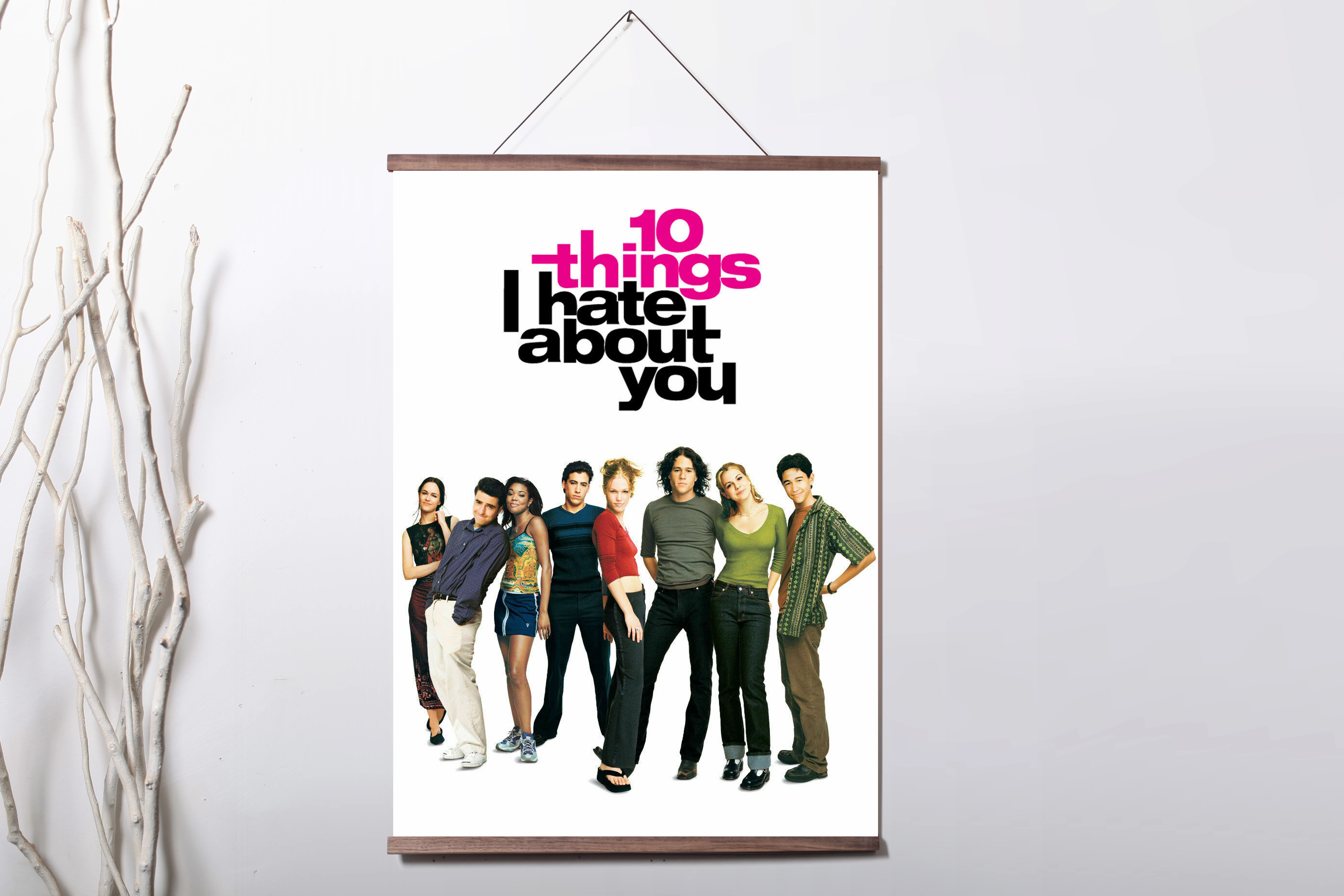 Плакат на холсте с надписью I Hate About You | Дом и сад