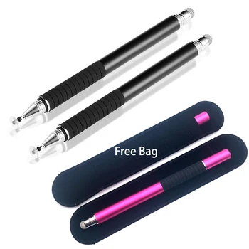 

5pcs/lot Universal 2 in 1 Stylus Drawing Tablet Pens Capacitive Screen Touch Pen for iPad 1 2 apple Mobile Android Smart Phone