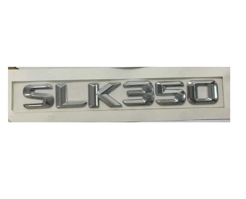 Хромированная эмблема из числа буквы багажника для Mercedes SLK Class SLK350 - Цвет: shiny silver