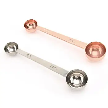 

High Quality Stainless Steel Baking Measuring Spoon Double Side Coffee Measuring Spoon Durable Kitchen Measuring Spoons