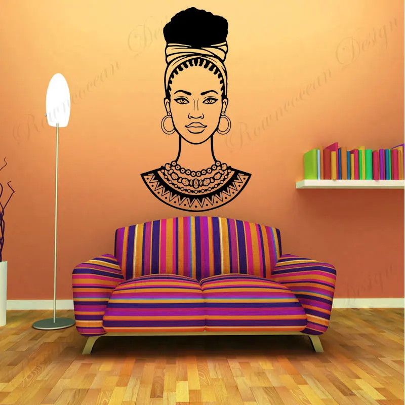 

Ancient Egyptian Beauty Egypt Women Portrait Wall Sticker Vinyl Home Decor Living Room Bedroom Decals Art Mural WallpaperA654