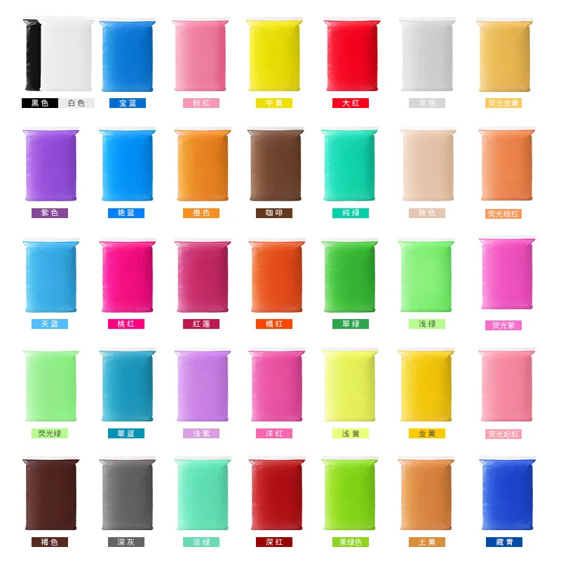 

Ultra-Light Handmade 36 Color 500g Large Space Non-toxic Plasticene Clay Packaging Mud Colored Clay Zhejiang Province in