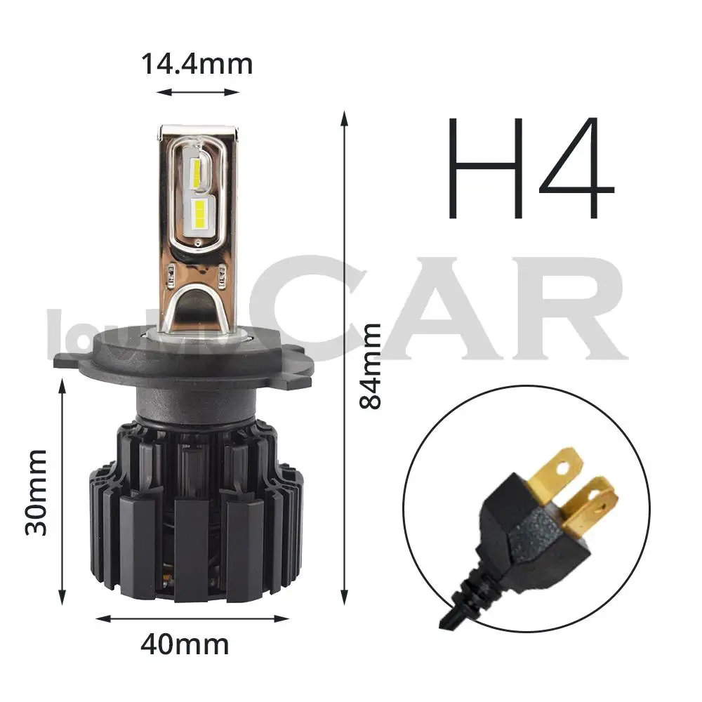 2X H4 H7 9012 5202 H16 H8 100W 13600Lm IP67 авто светодиодные передние Светодиодная лампа дальнего света автомобильных противотуманных фар с возможностью креативного светильник 6000 К автомобильный светильник ing скрытый светильник лампочки