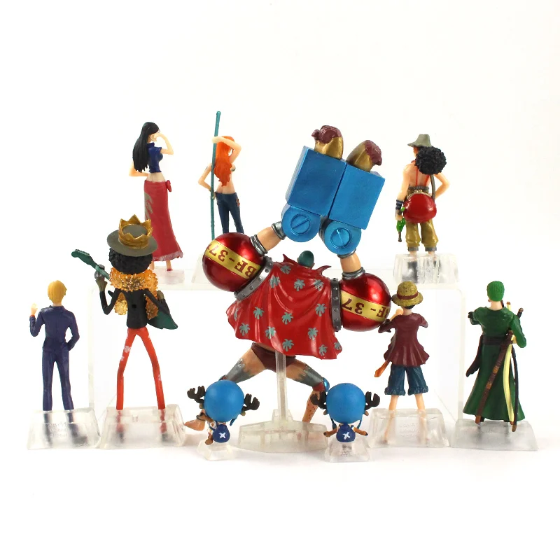 10pcs/set One Piece Action Figure Set One piece Merchandise Up to
