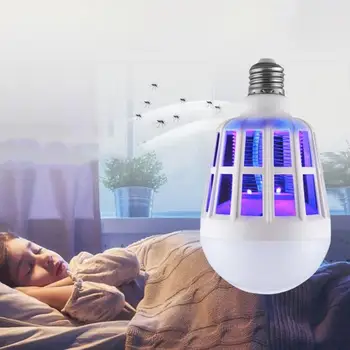 

Hot Sale 15W Led Mosquito Killer Lamp UV Night Light Home Mosquito Mosquito Trap Lantern Repellent Lamp Fly Bug Zapper LED Bulb
