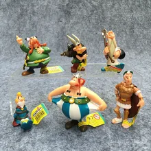 6 шт./компл. классический Франция мультфильм Приключения Asterix ПВХ Фигурки игрушки детские подарки