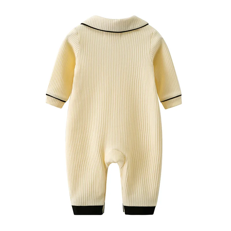 Baby Rompers Long Sleeve Newborn Boys Jumpsuits Clothes Fashion Bowknot Toddler Kids Overalls One Piece Infantil Playsuits 0-24M