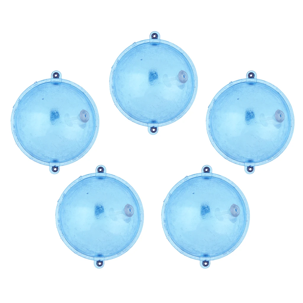 5pcs Airlock Fishing Bobbers Double Hole Water Bubble Floats Terminal Tackle Fishing Float for Fisherman