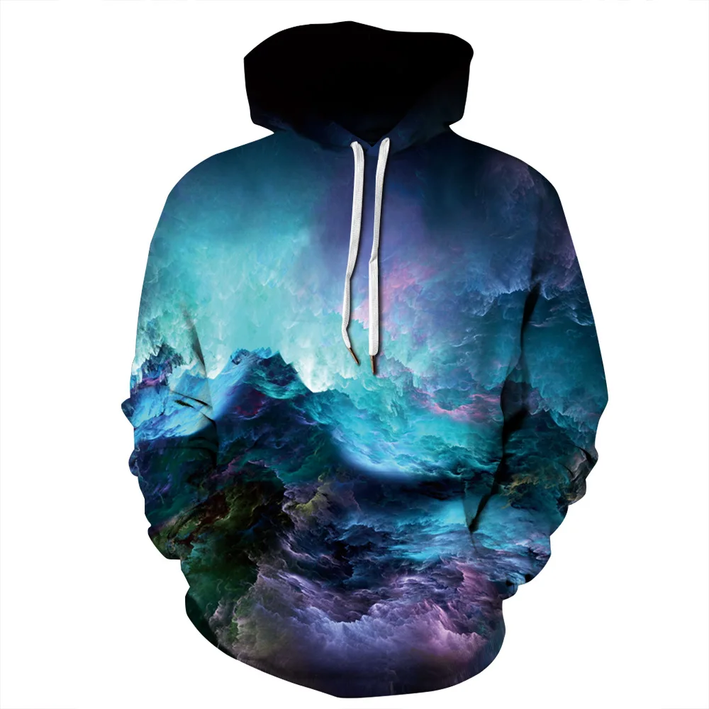 

Space Galaxy Hoodies Men/Women Sweatshirt Hooded 3d Brand Clothing Cap Hoody Print Paisley Nebula Jacket