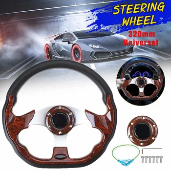 

320mm Universal Car Racing Steering Wheel Aluminum Go-Kart Racing Sport Steering Wheel Auto Modification