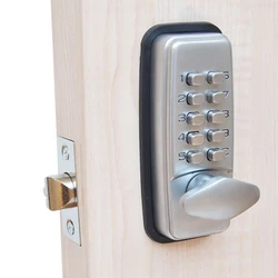 Serrure intelligente de porte d'entrée sans clé, verrou à pêne dormant étanche, Mode de Passage, serrure de porte en bois, antivol 