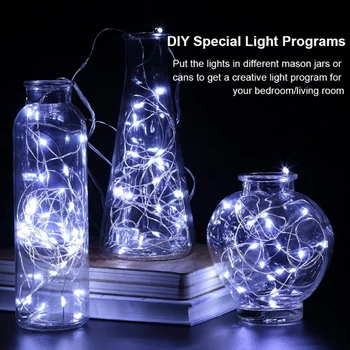 

50 100LEDs Battery Operated String Light with Remote Control 8 Modes Indoor Outdoor light for Bedroom Xmas Parties Decoration