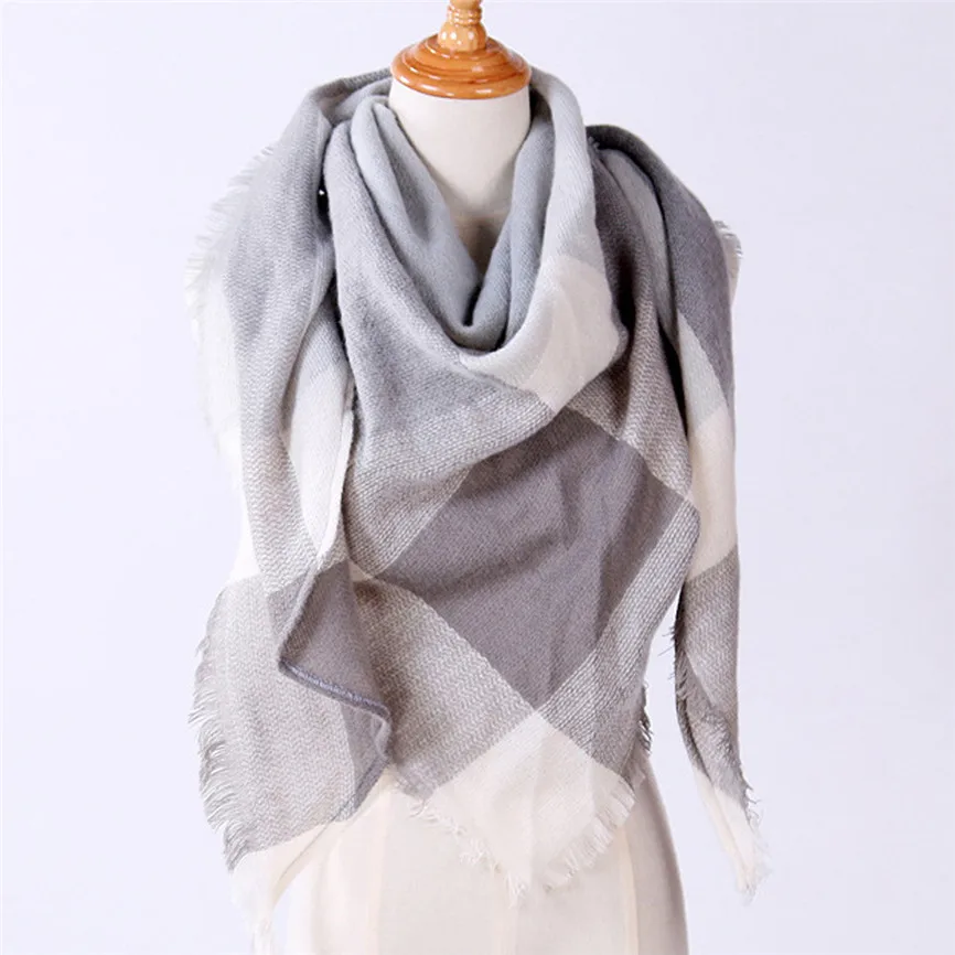 Дропшиппинг роскошный бренд кашемировый зимний шарф для женщин шарф шерсть плед одеяло шарф теплый пашмины обертывание шали и шарфы
