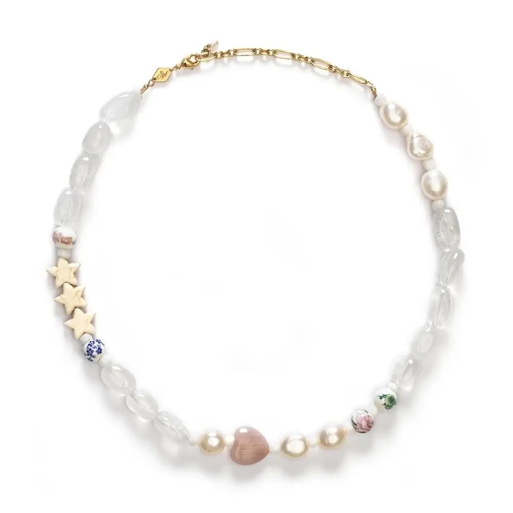 Стимпанк bijoux vsco девушка colar сердце кулон ожерелья ketting Choker колье Colares femme пресноводные жемчужные женские ожерелья - Окраска металла: necklace
