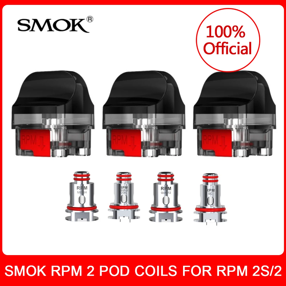 Оригинальный картридж SMOK RPM 2 Pod 7 мл Сменная катушка для 2S Vape Kit Электронная