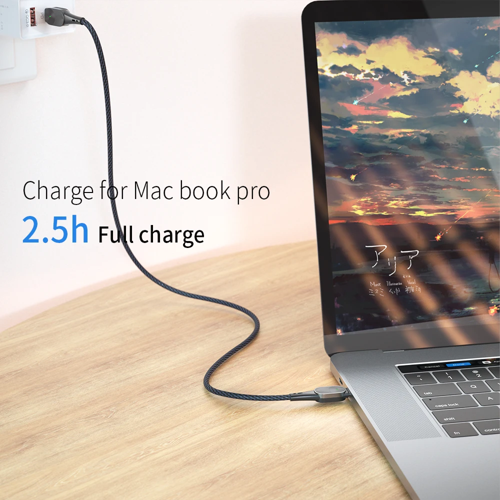 Кабель Essager 60 Вт usb type-C-USB C для samsung S10 S9 Macbook Pro Quick Charge 4,0 USBC PD быстрое зарядное устройство USB-C-кабель type-C