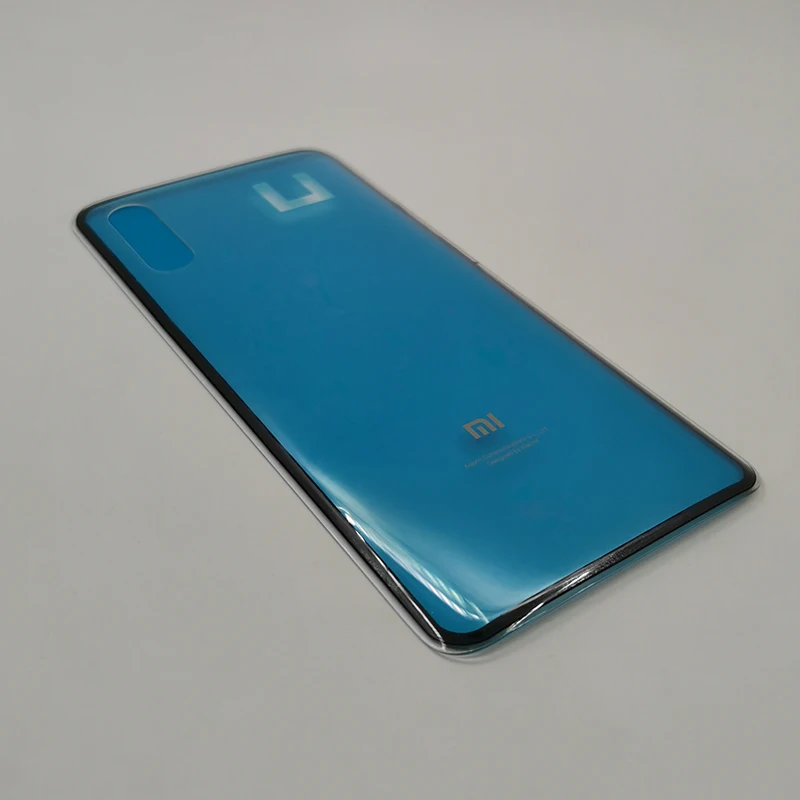 MI 9 Transprent Xiaomi mi 9 mi 9 чехол для задней крышки батареи Чехол для задней стеклянной двери чехол для замены для Xiaomi mi 9 mi 9 чехол для телефона+ наклейка - Цвет: MI 9 Transprent
