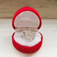 Высокое качество кубического циркония Delta Sigma Theta пользовательское женское кольцо на палец с надписью ювелирные изделия с коробкой