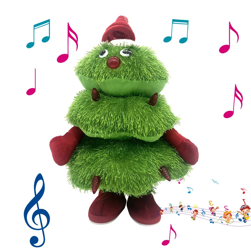 Пение и танцы Рождественская елка плюшевая игрушка детский Рождественский подарок встряхивание фигура скрученные бедра игрушки для детей Рождество год