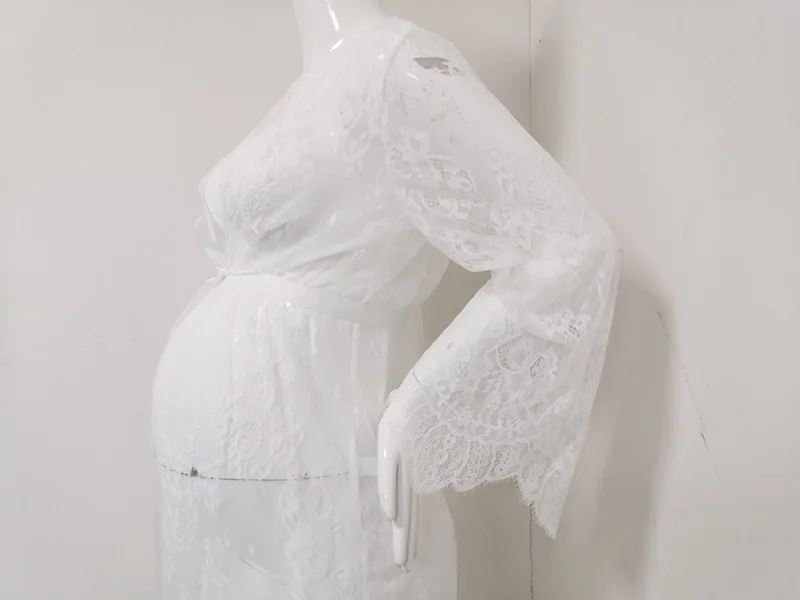 Sexy Maternity Dresses Baby Shower Lace Fancy Pregnancy Photography Dress New Pregnant Women Maternity Gown For Photo Shoot Prop (11)