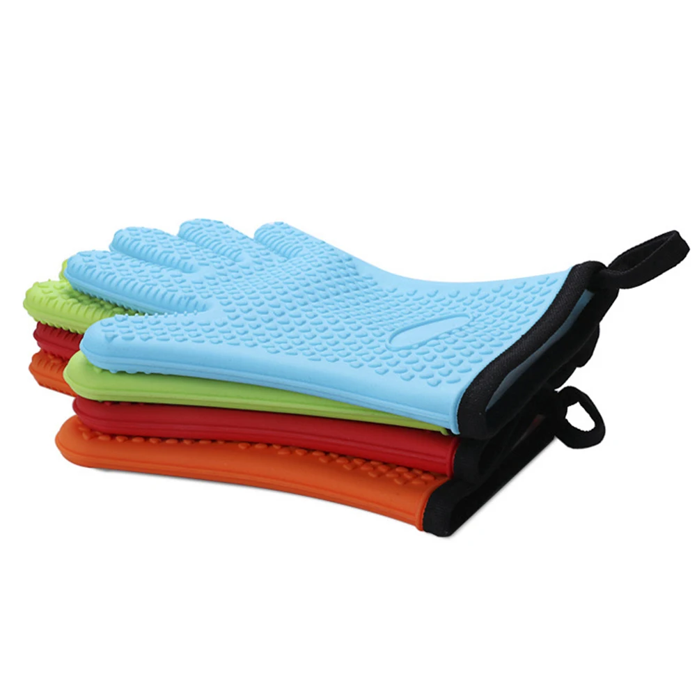 1Pc Home Kitchen Cooking Baking Microwave Insulation Heat Resistant Cover Glove Oven Mitts