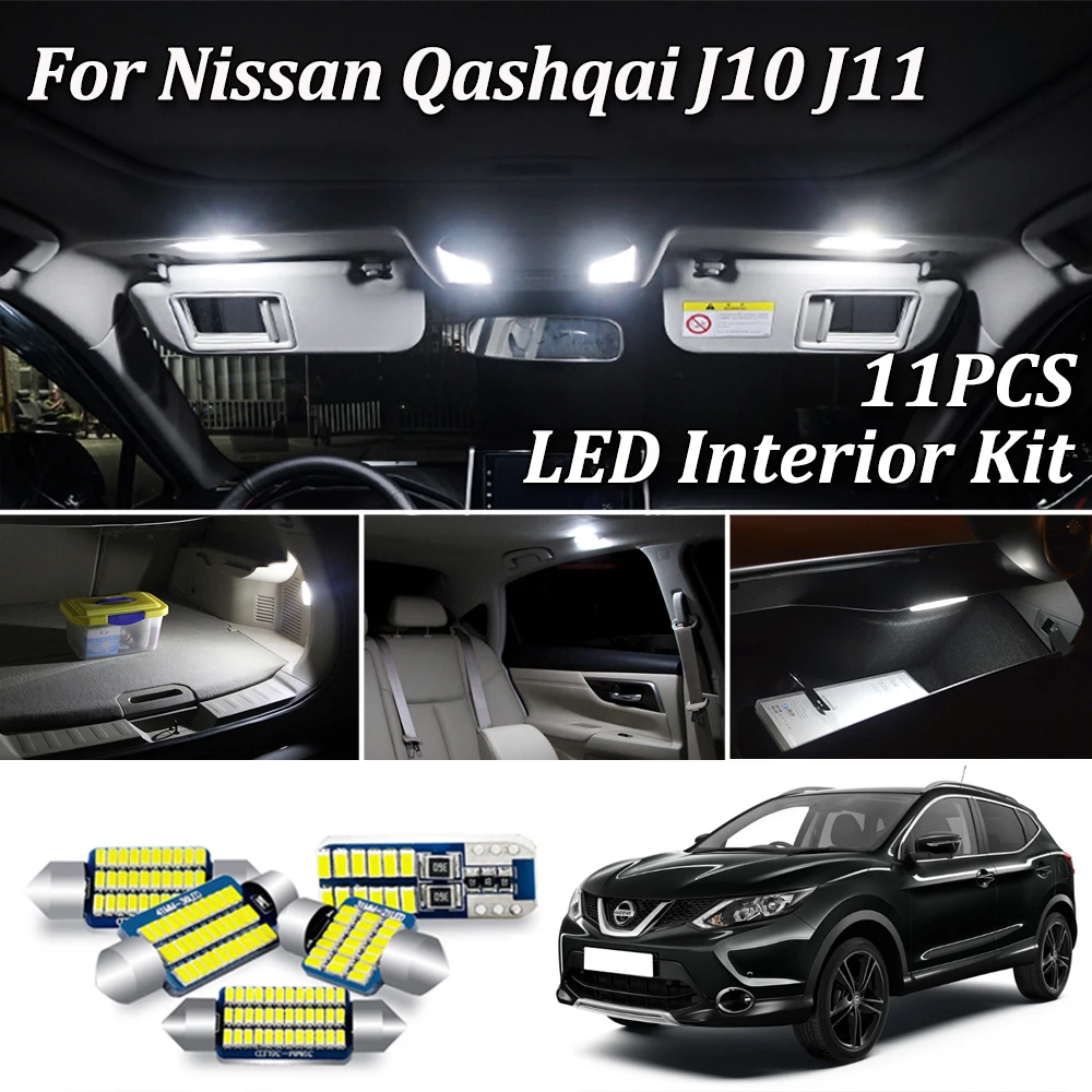 HQ Automotive Car LED Bulbs 2x 12V 1x8 SMD-5050 W5W T10 501 CanBus