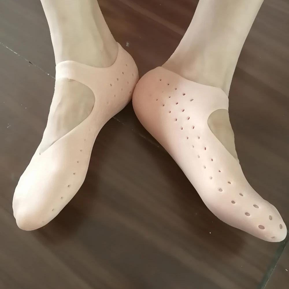 

Silicone Insole Gel Sock Heels Protector Anti Crack Foot Spa Moisturizing Socks Foot Care Pain Relief Crack Prevention Socks