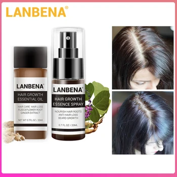 

LANBENA Fast Powerful Hair Growth Essence Spray Preventing Baldness Consolidating Anti Eyelash Eyebrow Roots Nourishes Hair Care