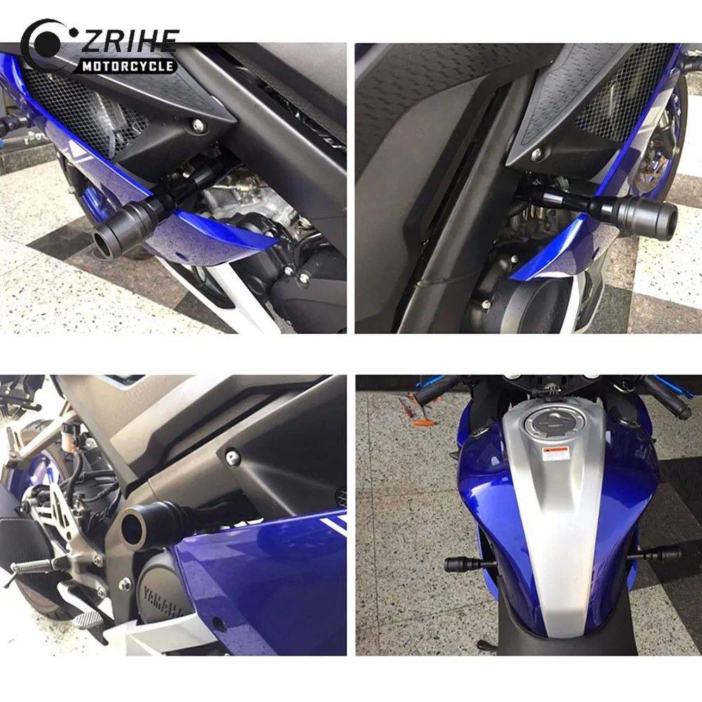For YAMAHA YZF R15 V3 2017 2018 2019 2020 2021 Motorcycle Frame Crash Pads  Engine Case Sliders Protector YZF R15 V3 Accessories|Covers  Ornamental  Mouldings| - AliExpress