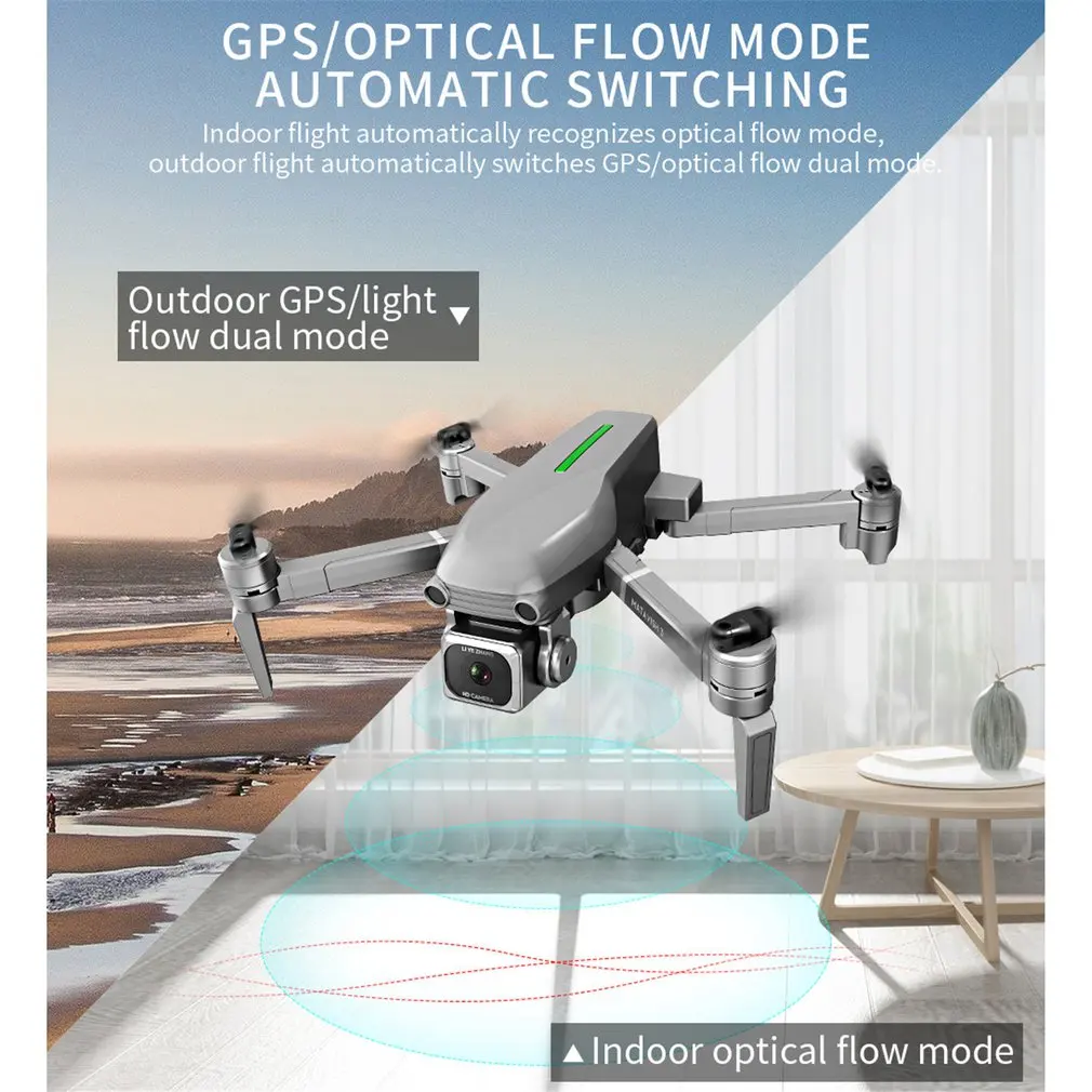L109-S, gps, складной Радиоуправляемый Дрон с камерой 4K HD, Радиоуправляемый вертолет, самолет, 800 м, Wi-Fi, передача изображения, игрушки с дистанционным управлением