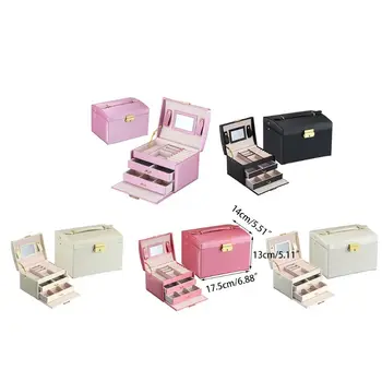 

Large Jewellery Box Armoire Dressing Chest with Clasps Bracelet Ring N1HE