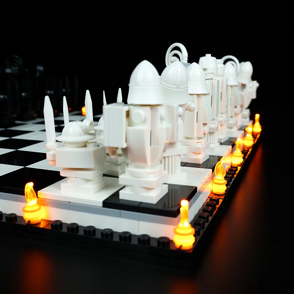 Lego Wizard Chess | Lego Chess 76392 | Wizard's Chess | Building Blocks |  Lego Chess Led - Led - Aliexpress