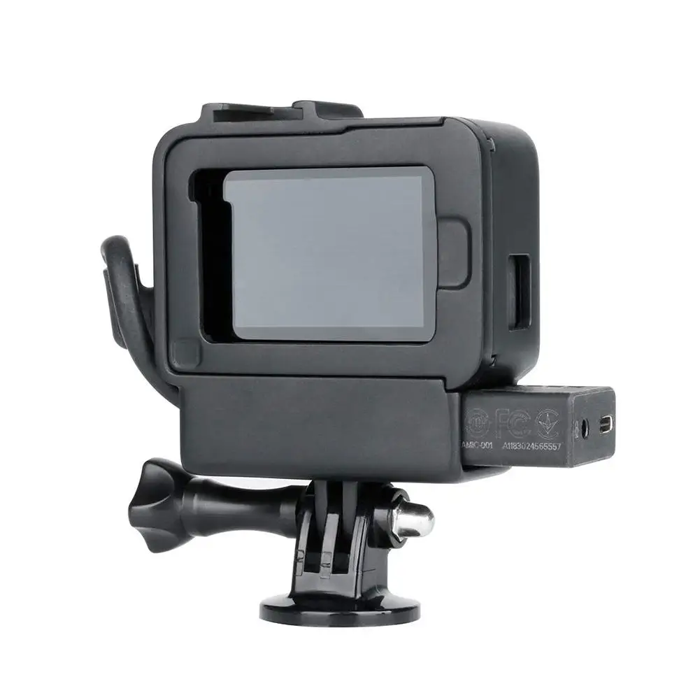 Vlog чехол Корпус оболочка для GoPro Hero 7 Vlogging клетка рамка Холодный башмак крепление для GoPro Hero 7 6 5 To Rode Videomicro микрофон