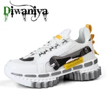 Diwaniya/Мужская прогулочная обувь; дышащие кроссовки; сезон весна-лето; уличная походная спортивная обувь; Цвет Черный; тканая обувь