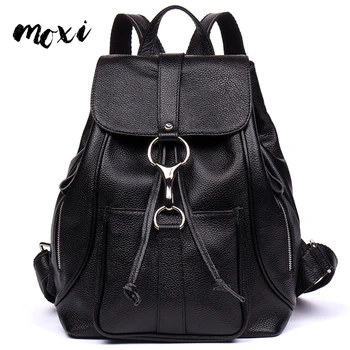 

Mixo Backpack Female Genuine Leather Women Bag High Quality Cow Skin Ladies Travel Bag Cover Soft Shoulder Bag Fashion Classic
