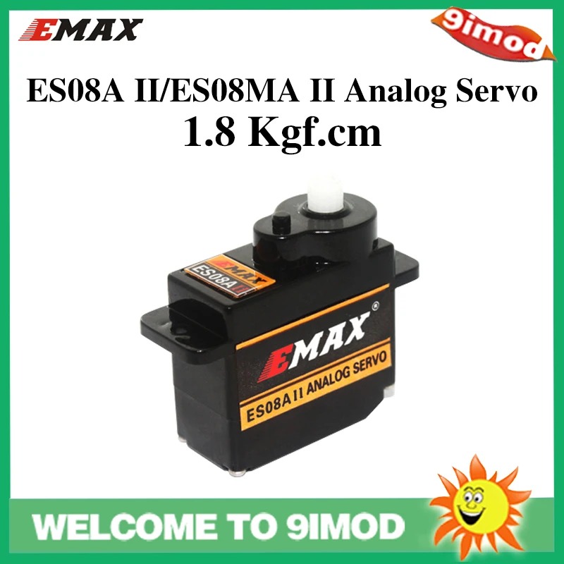 Лидер продаж Emax 8 6g Высокочувствительный мини микро сервопривод ES08AII ES08MA II