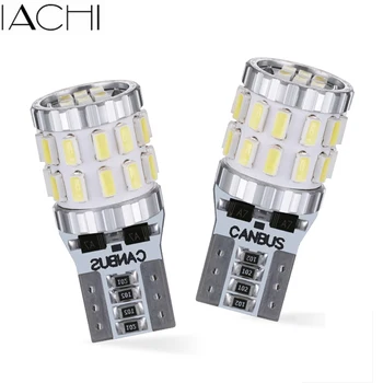 

JIACHI 100 xT10 Car Clearance Lights 194 168 501 w5w Wedge Lamp 3014-30 chips SMD CANBUS Error free Lens Led DC12-24V car Parts