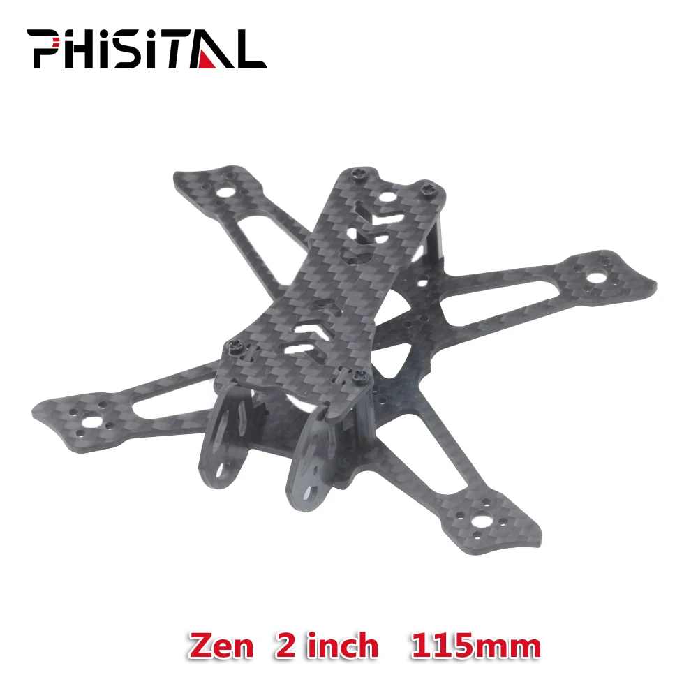 PHISITAL Zen 115 мм 2 дюйма микро Фристайл diy FPV гоночный Дрон рамка углеродное волокно